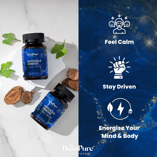 Rhodiola Ginkgo Calm Drive – Nature's Energiser Duo