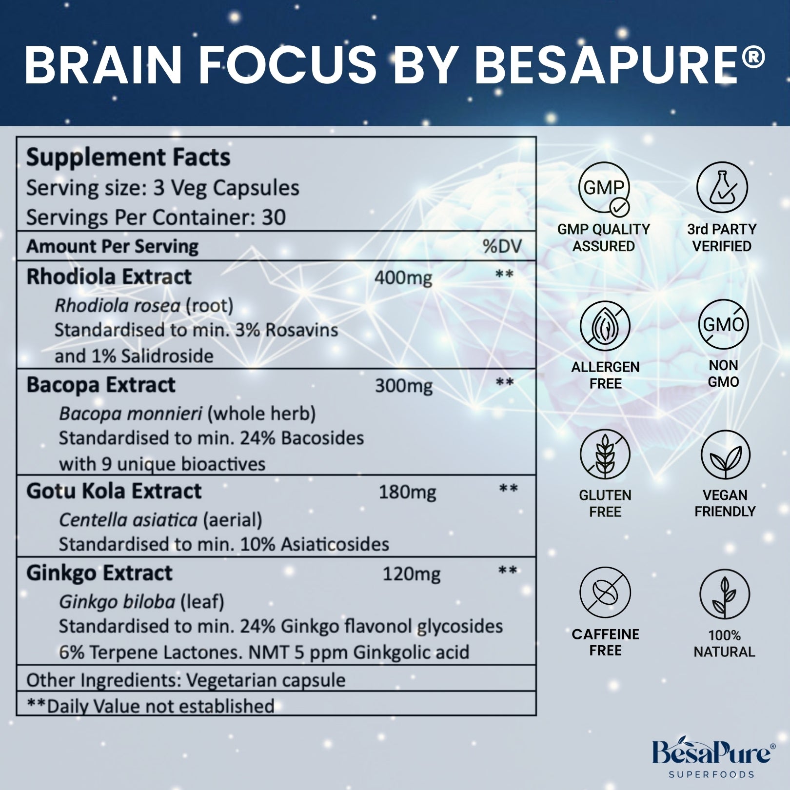 Brain Focus — Natural Nootropic