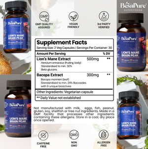 Lions Mane Brain Peak — Nature's Genius Blend