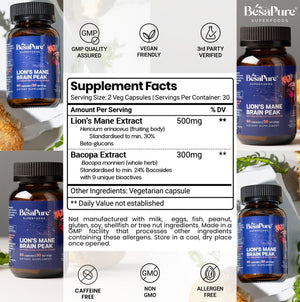 Lions Mane Brain Peak — Nature's Genius Blend