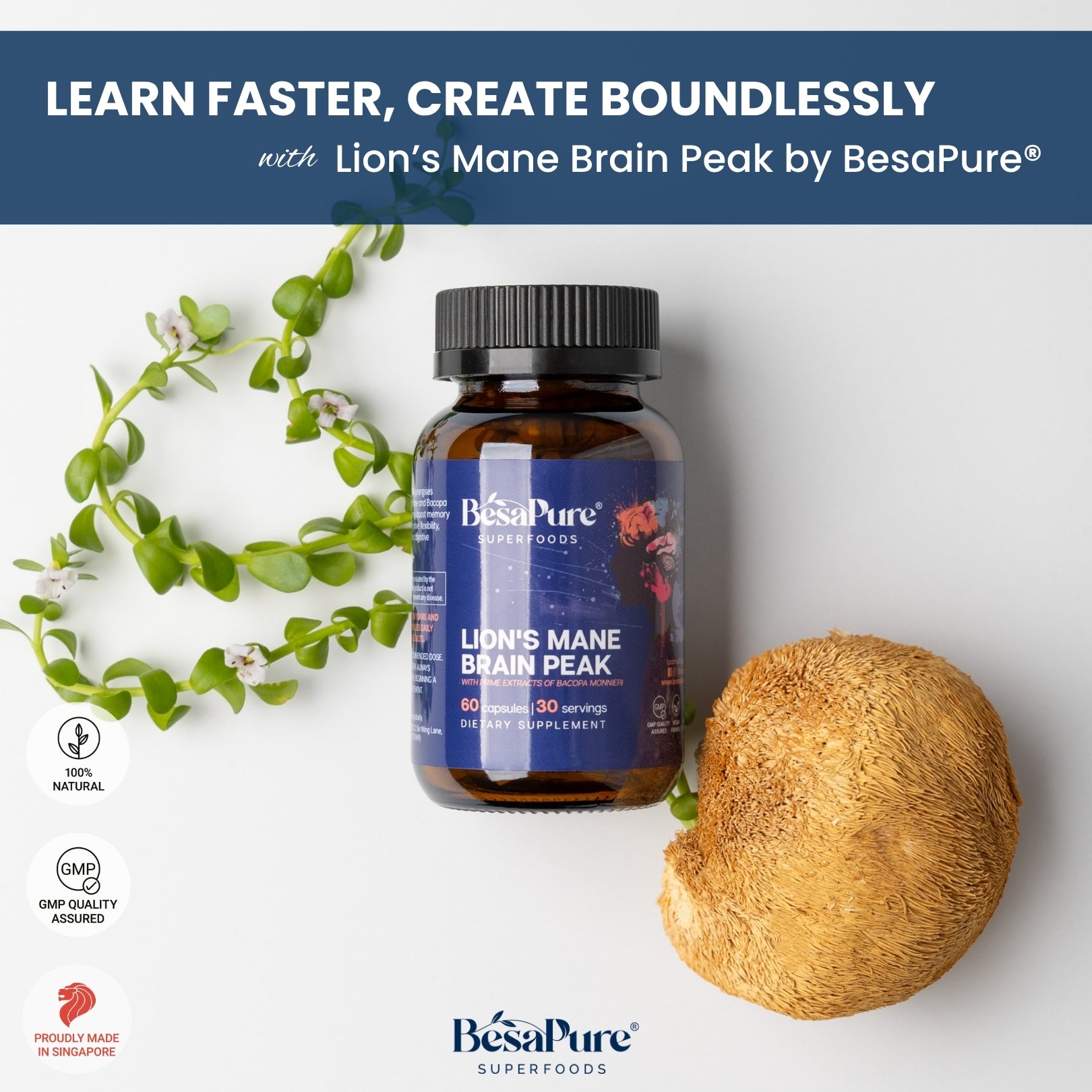 Lions Mane Brain Peak — Nature's Genius Blend