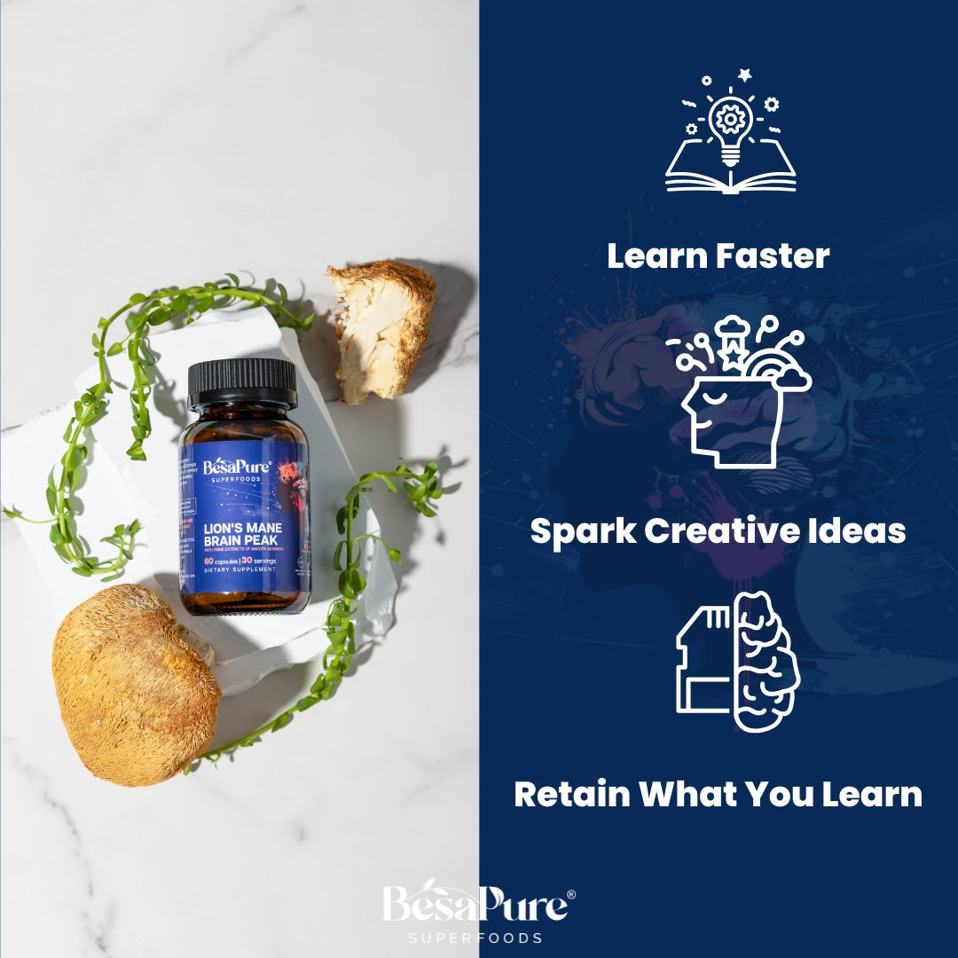 Lions Mane Brain Peak — Nature's Genius Blend