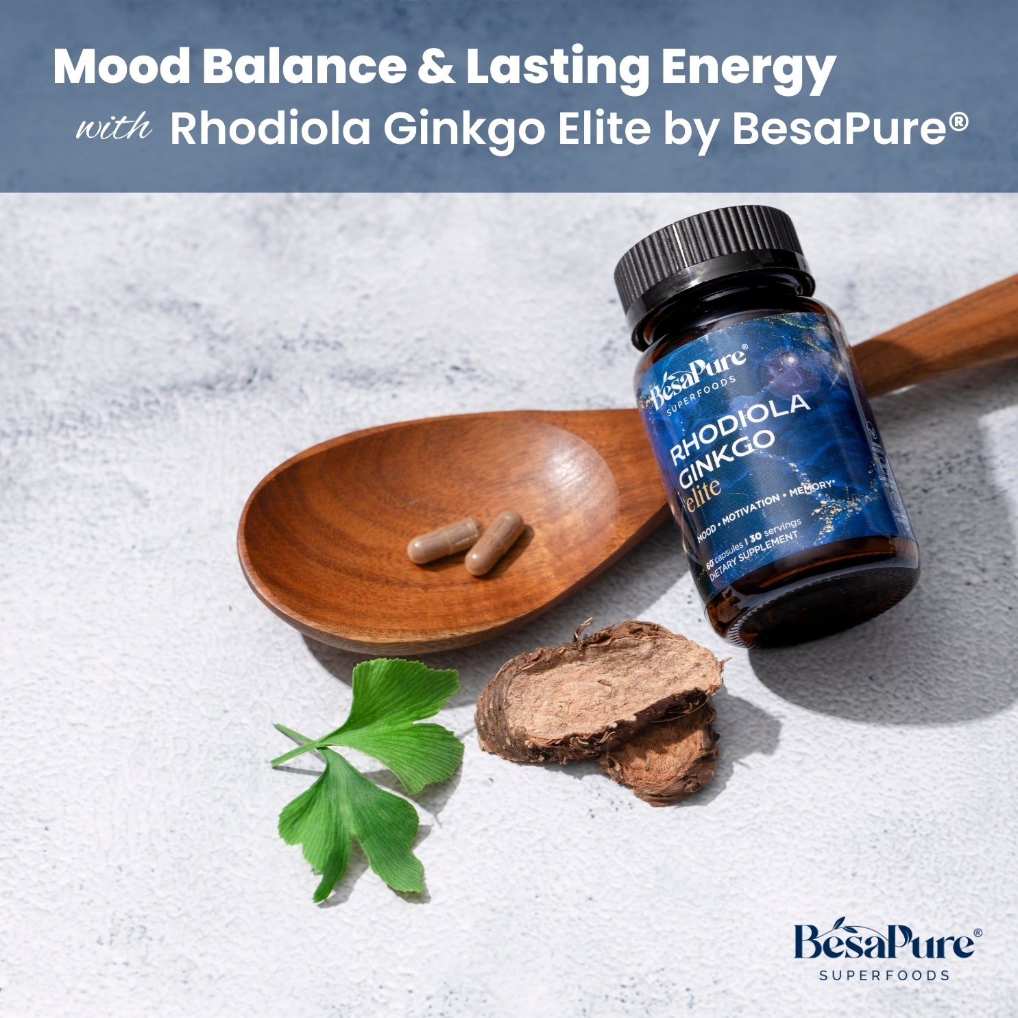 Rhodiola Ginkgo Elite — Nature's Energiser Duo