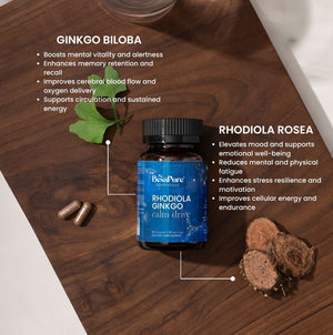 Rhodiola Ginkgo Calm Drive – Nature's Energiser Duo