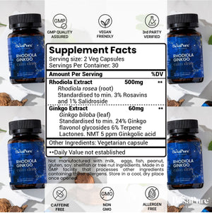 Rhodiola Ginkgo Calm Drive – Nature's Energiser Duo