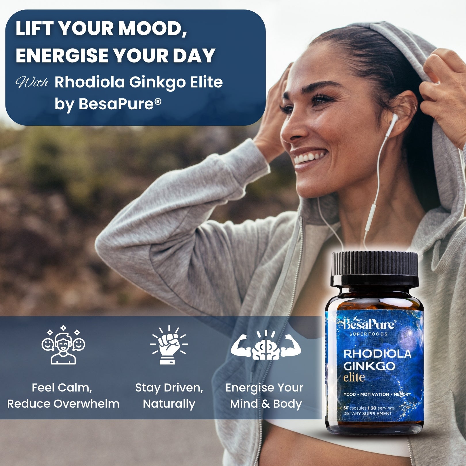 Rhodiola Ginkgo Elite – Nature's Energiser Duo