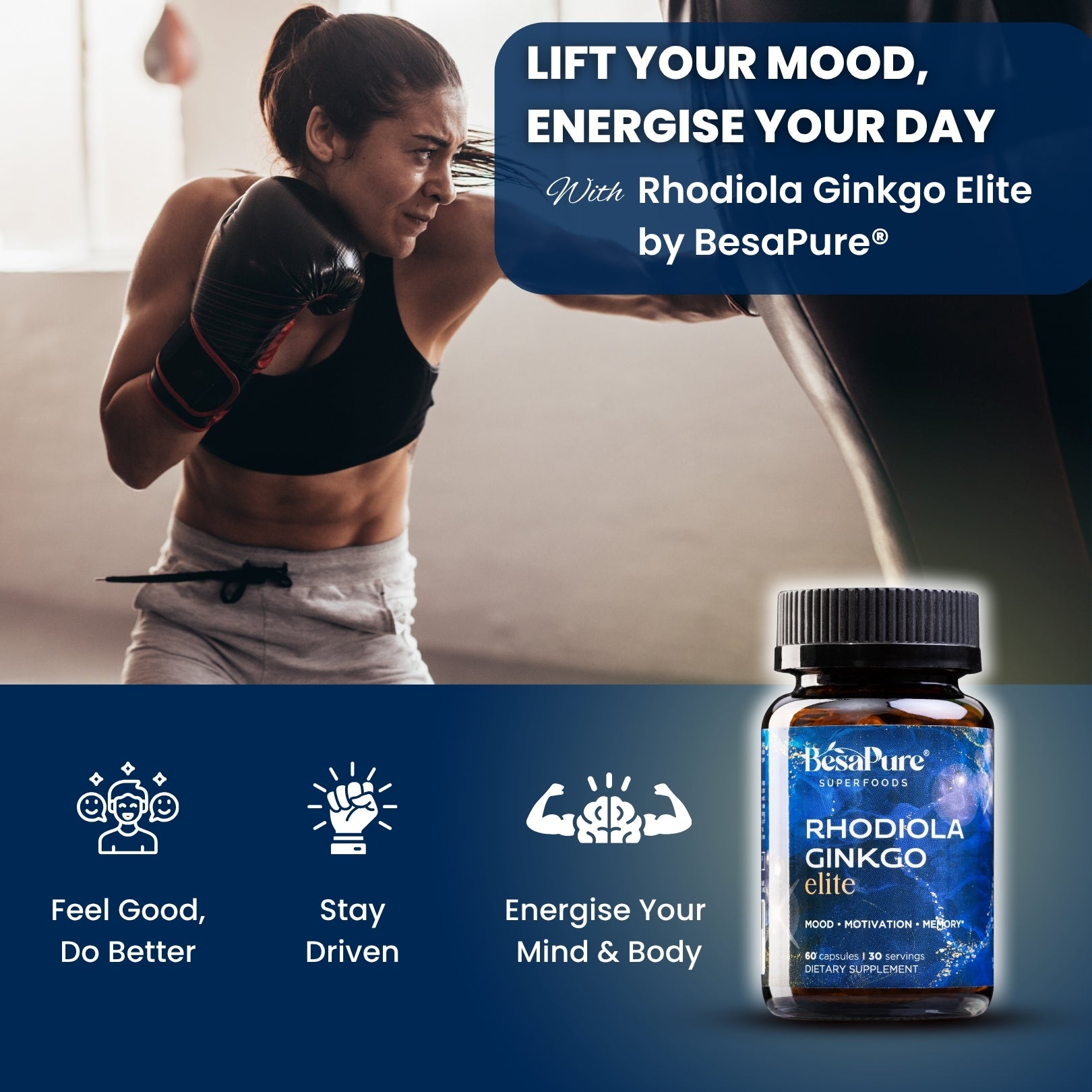 Rhodiola Ginkgo Elite — Nature's Energiser Duo