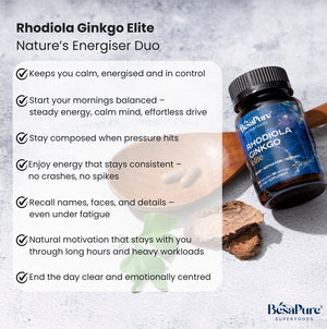 Rhodiola Ginkgo Elite – Nature's Energiser Duo