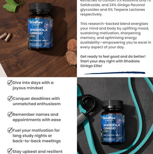 Rhodiola Ginkgo Elite — Nature's Energiser Duo