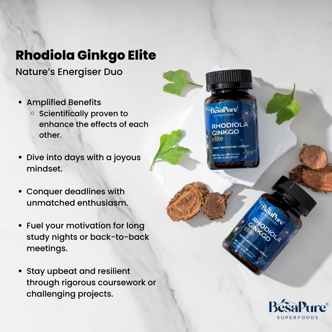 Rhodiola Ginkgo Elite — Nature's Energiser Duo