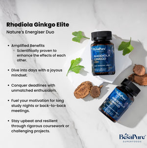 Rhodiola Ginkgo Elite — Nature's Energiser Duo