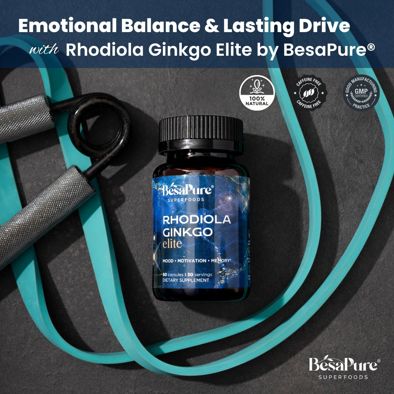 Rhodiola Ginkgo Elite — Nature's Energiser Duo
