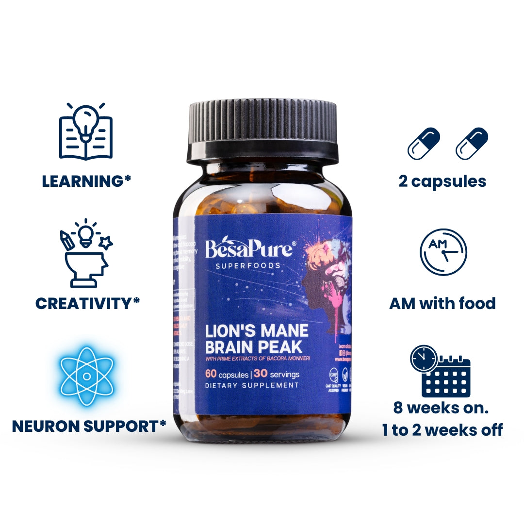 Lions Mane Brain Peak — Nature's Genius Blend