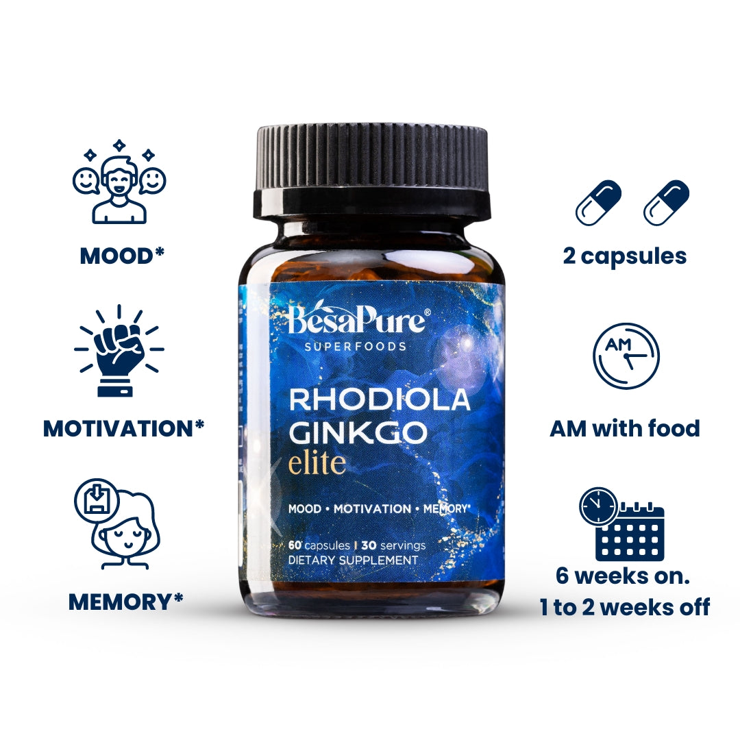 Rhodiola Ginkgo Elite — Nature's Energiser Duo