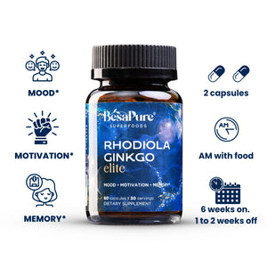 Rhodiola Ginkgo Elite — Nature's Energiser Duo